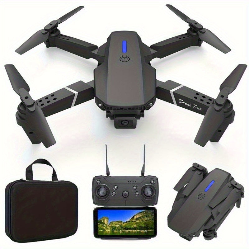 E88 Quadcopter Drone with Dual HD Cameras, One-Key Return, WiFi Connection, 4-Spinner Control, USB Charging, 85g Max Takeoff - Ideal for Christmas, Halloween, Thanksgiving Gift