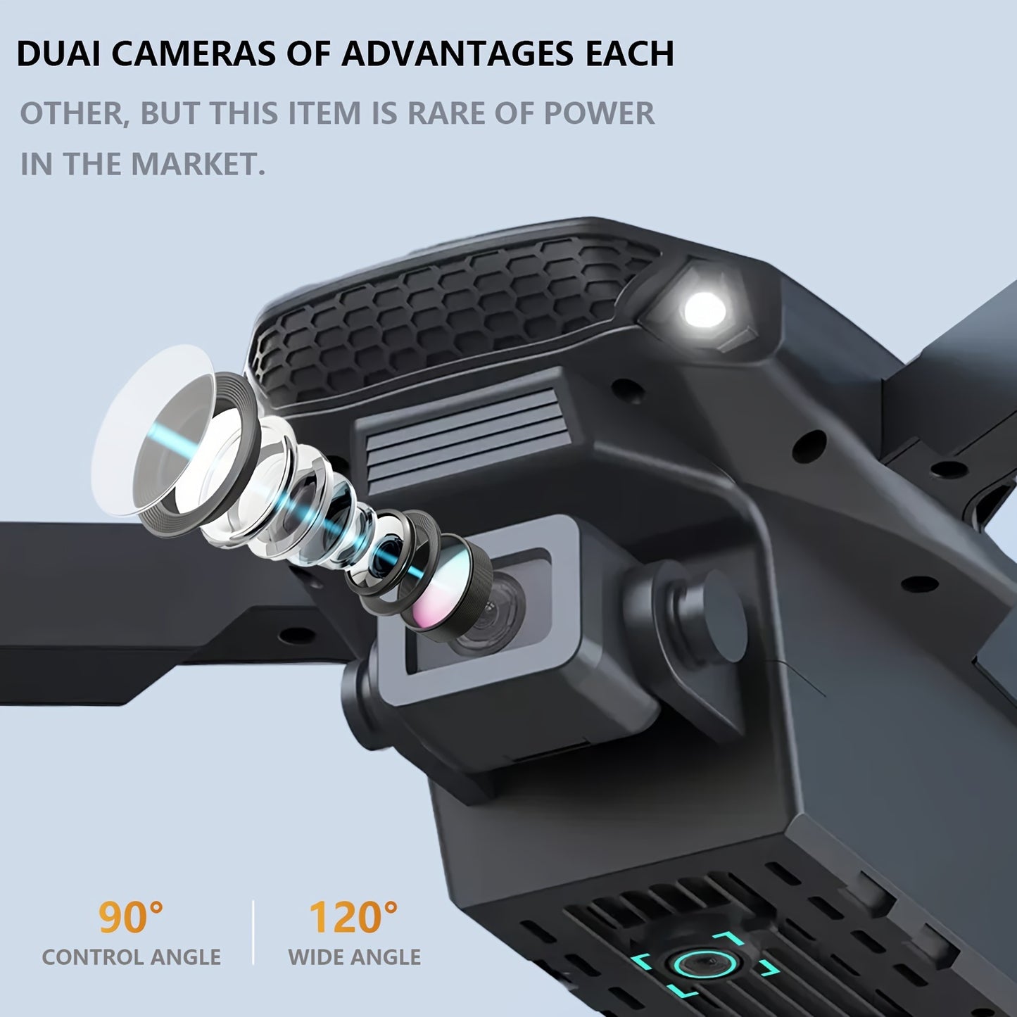 E88 Quadcopter Drone with Dual HD Cameras, One-Key Return, WiFi Connection, 4-Spinner Control, USB Charging, 85g Max Takeoff - Ideal for Christmas, Halloween, Thanksgiving Gift