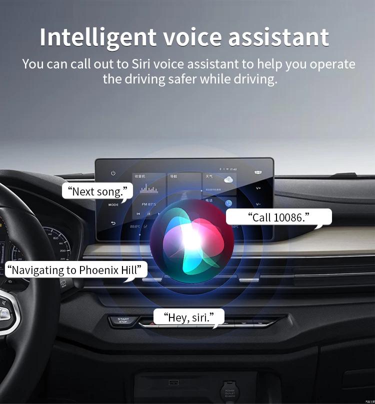 2-in-1 Wireless Adapter for Android Auto & Apple CarPlay, Plug & Play, Wi-Fi 6, Bluetooth 5.2, Compatible with iPhone 6+ / Android 11+, Includes USB-A/Type-C