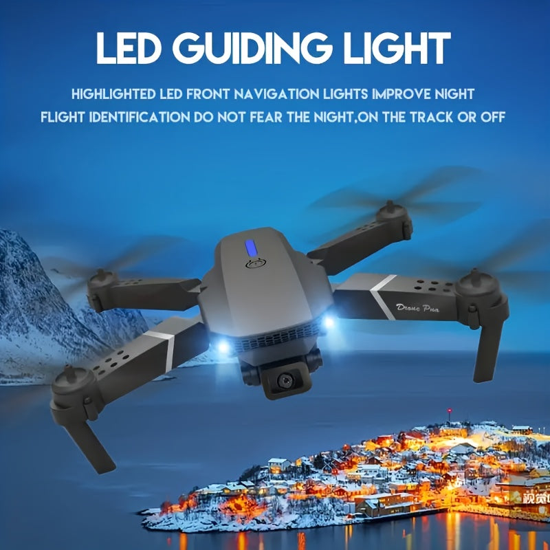 E88 Quadcopter Drone with Dual HD Cameras, One-Key Return, WiFi Connection, 4-Spinner Control, USB Charging, 85g Max Takeoff - Ideal for Christmas, Halloween, Thanksgiving Gift