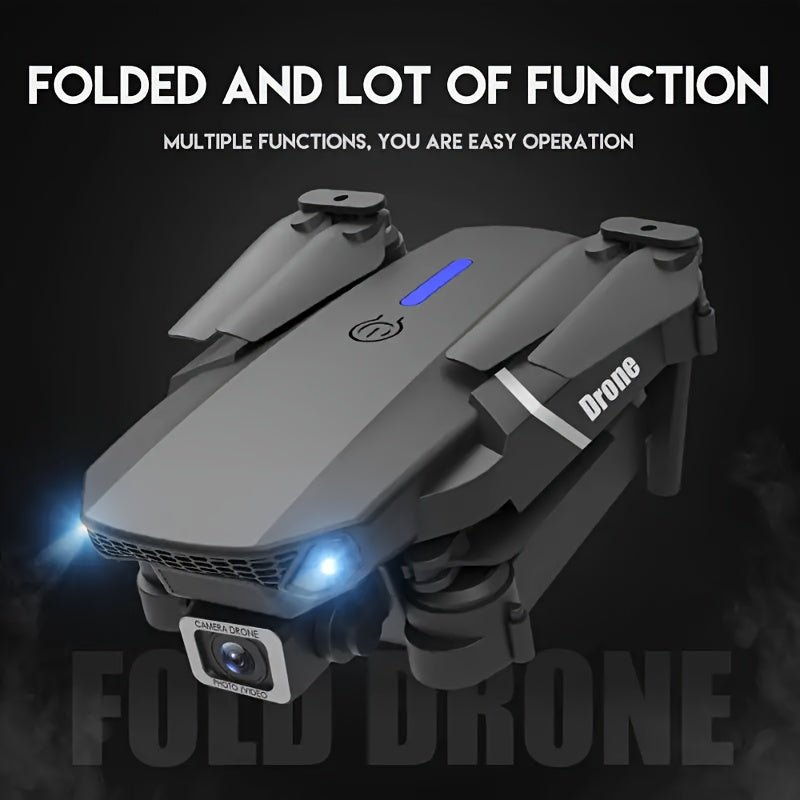 E88 Quadcopter Drone with Dual HD Cameras, One-Key Return, WiFi Connection, 4-Spinner Control, USB Charging, 85g Max Takeoff - Ideal for Christmas, Halloween, Thanksgiving Gift