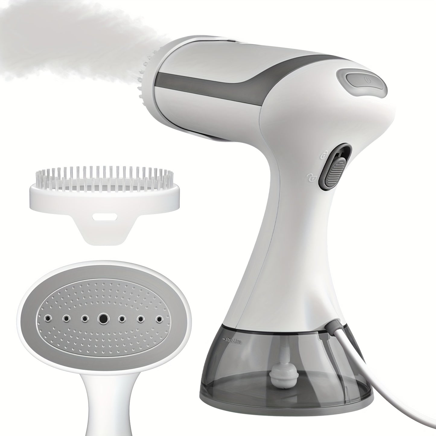 1500W Portable Garment Steamer - 230V, European Plug, Plastic, Wrinkle Removal for Clothes, Compact Design for Home & Travel Use, Wrinkleremover | Sleek Iron | Durable Plastic Body, Wrinkles